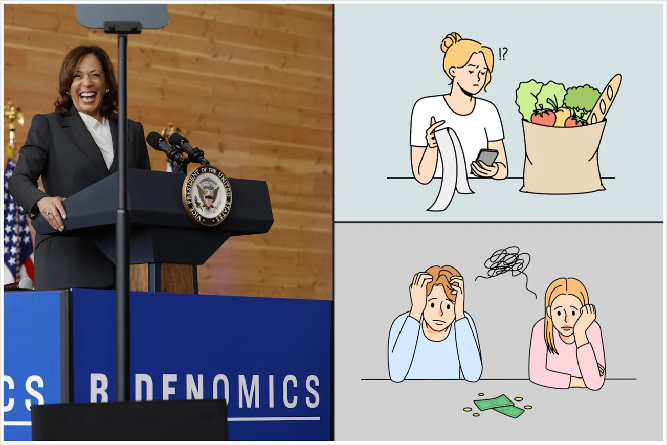 Tale of Two Universes: Joy Warrior Kamala's 'Ambitions-Aspirations-Dreams' Hype Vs. America’s Paycheck-To-Paycheck Reality