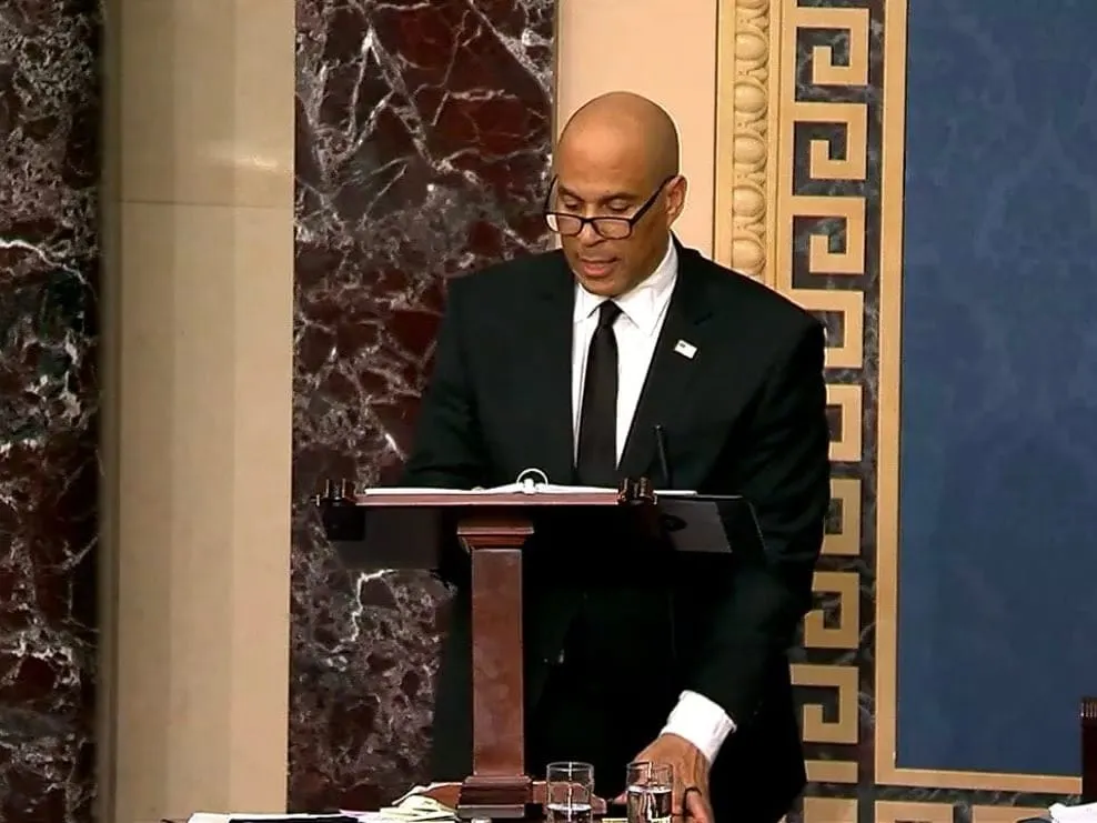 What Is Sen. Cory Booker Protesting?