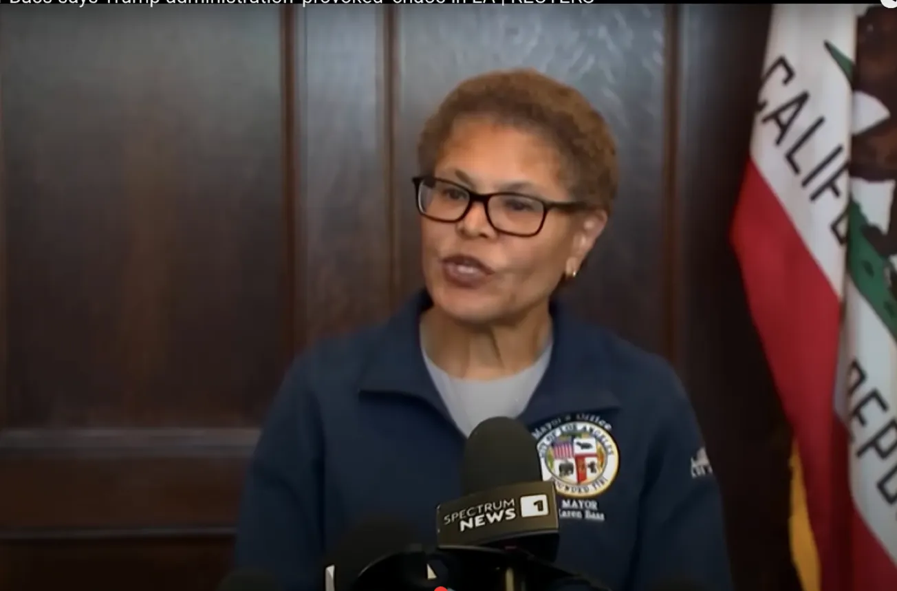 Perturbed Karen Bass Makes New Demands Of Trump At Monday Night Press Conference