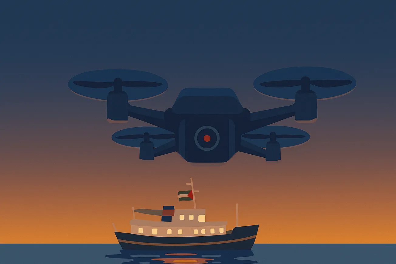 Flotilla For Gaza Says Boat Struck By Drone At Tunisian Port