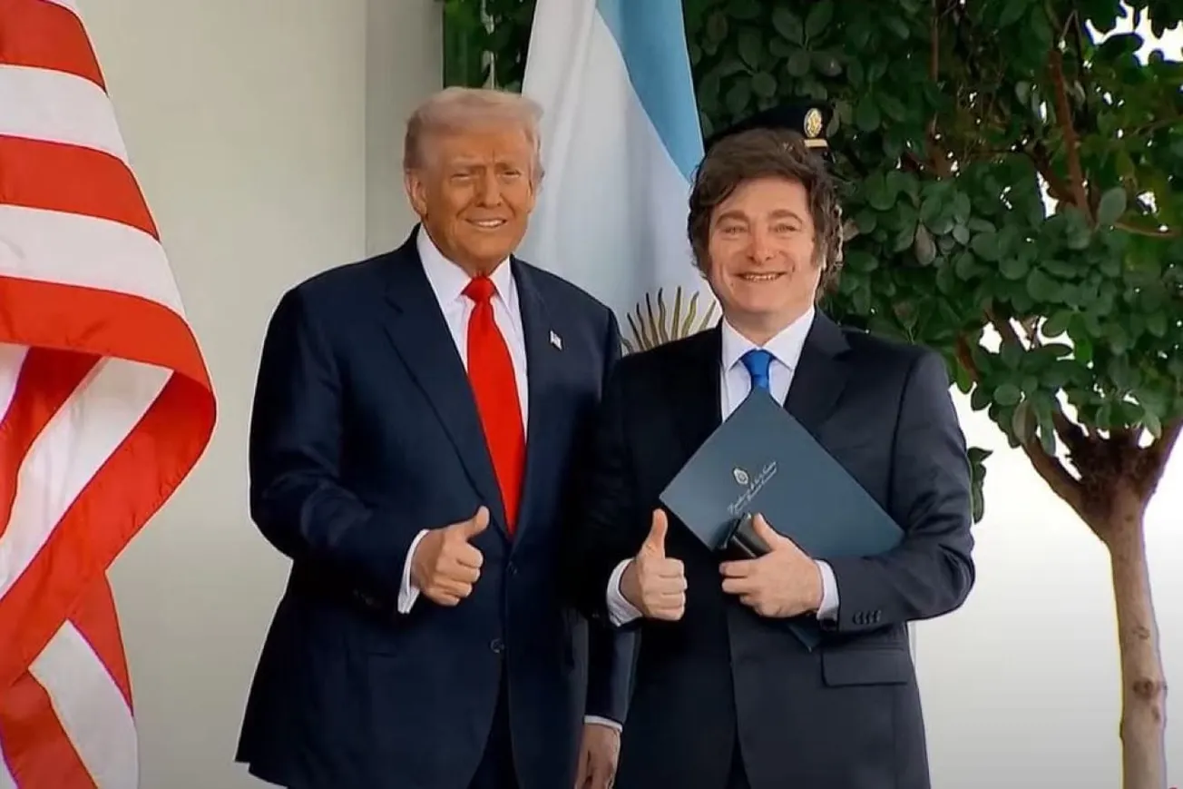 Trump Hosts Argentina’s Milei After $20 Billion U.S. Bailout Deal