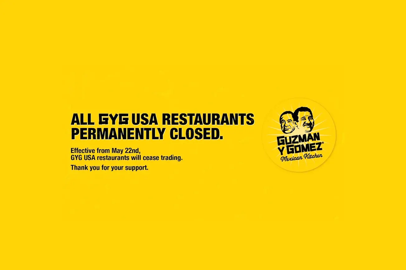 Australian Burrito Chain Guzman y Gomez Exits U.S. Fast-Food Market
