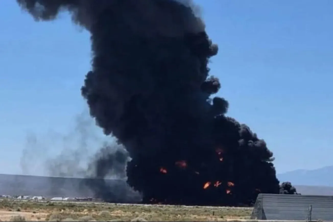B-52 Bomber Crashes After Takeoff At Edwards Air Force Base