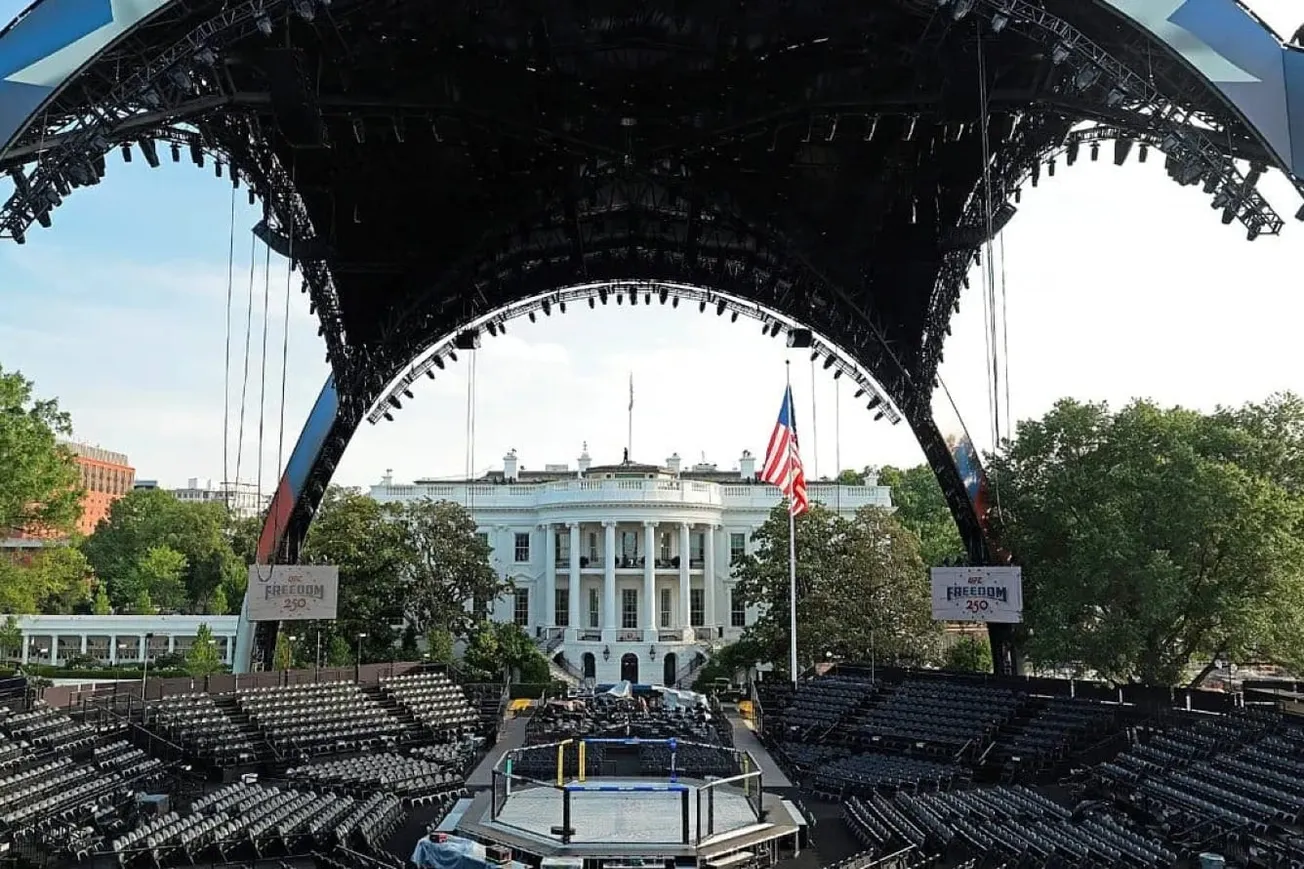 UFC Fight Night Ends, White House Cleanup Moves Into High Gear