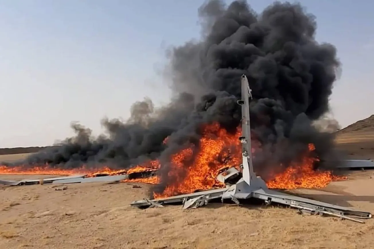 Watch: Saudi Drone Shot Down Over Yemen, Claim Houthi Rebels