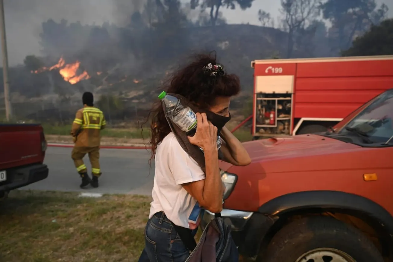 Watch: Bird's Eye View Of Destruction In Greece After Wildfire