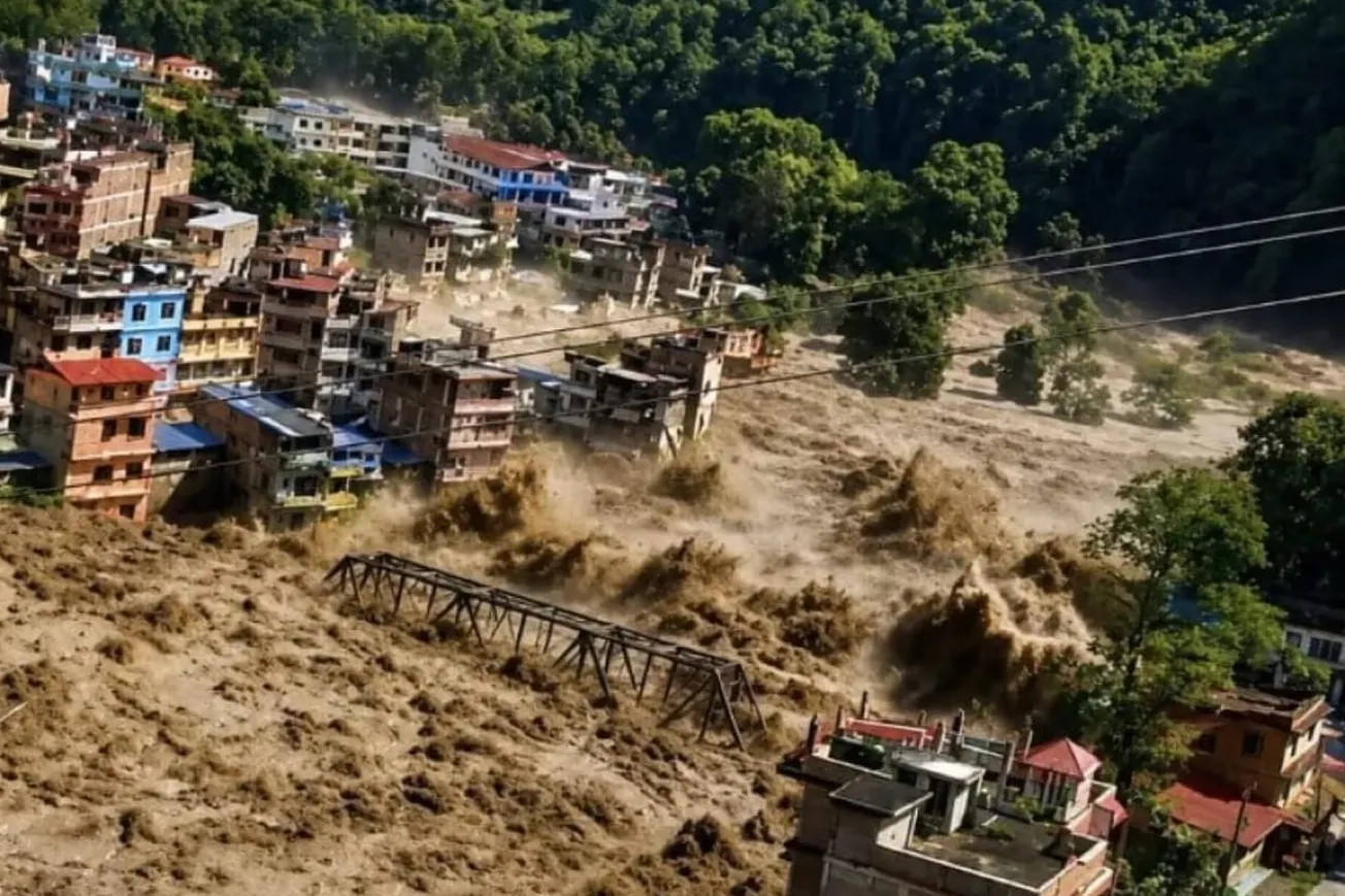 Watch: The Moment Flash Floods Hit Nepal