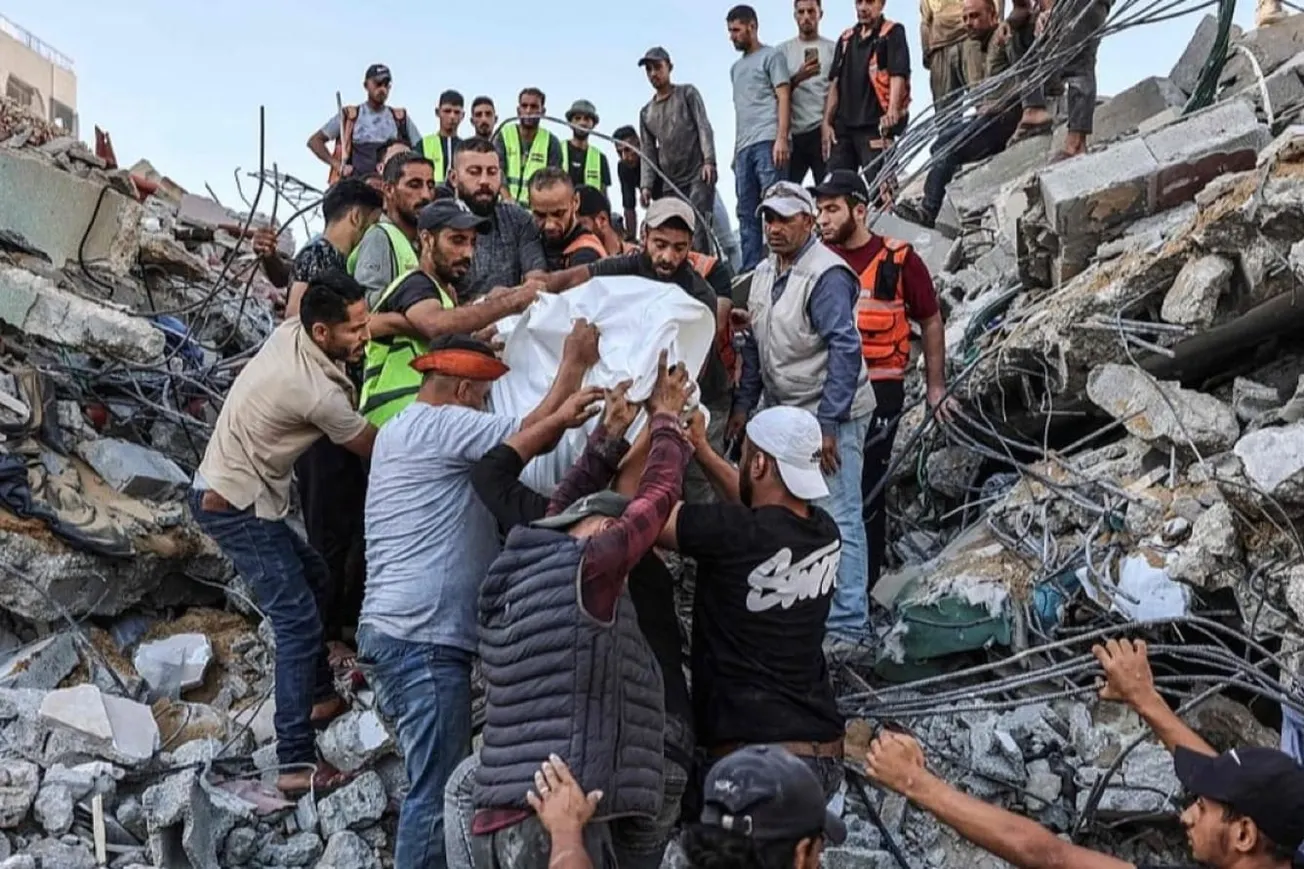 Watch: Deadly Building Collapse In Gaza, 19 Dead