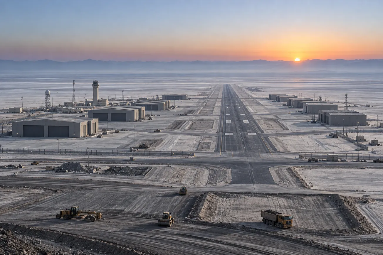 China Expands Secretive Desert Base For Stealth Jets