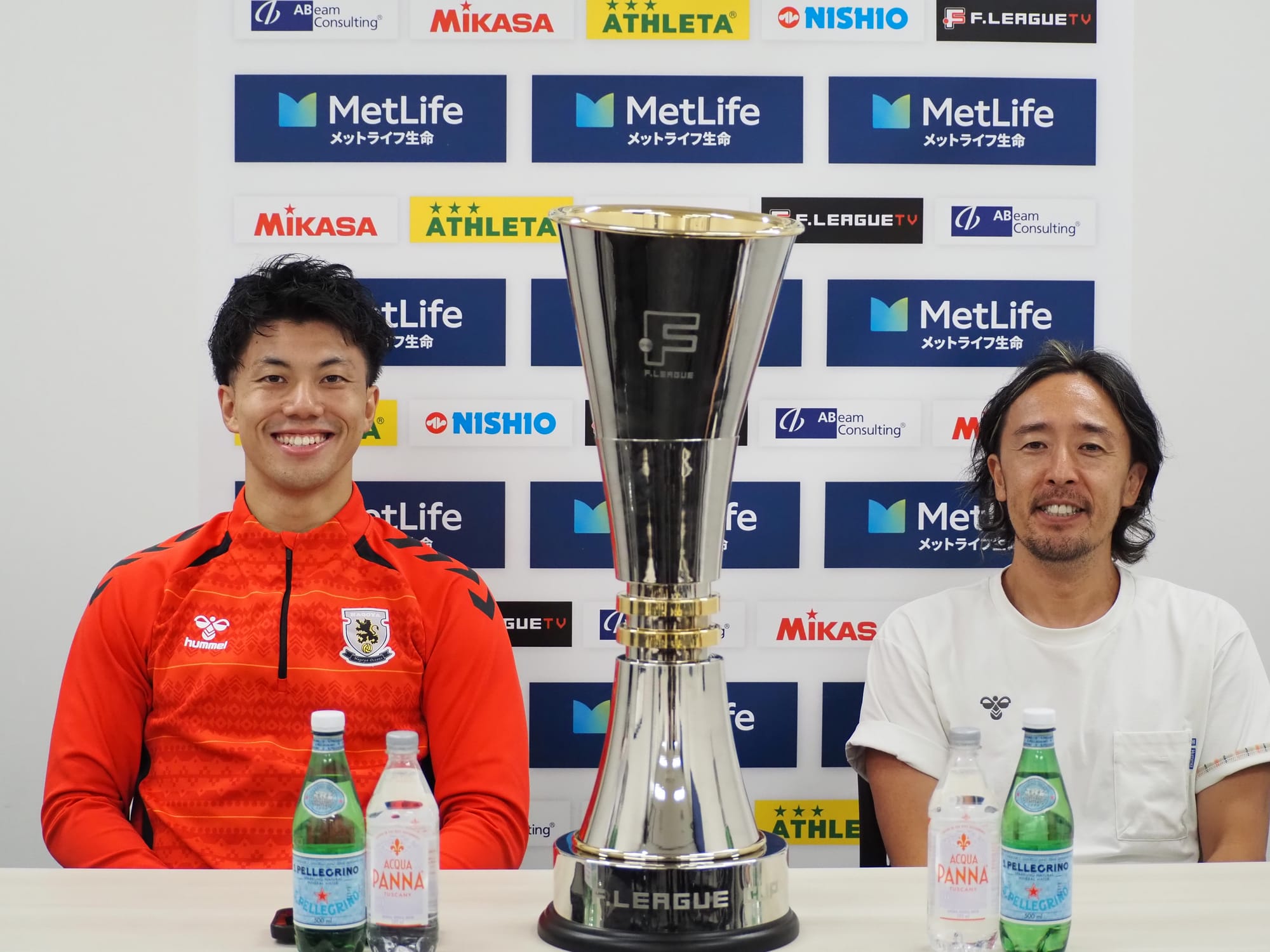 【優勝会見】名古屋・清水「フットサルが素晴らしいスポーツだともっと発信できるように」