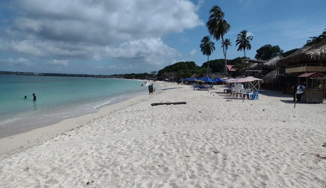 Playa Blanca em Barú, na Colômbia