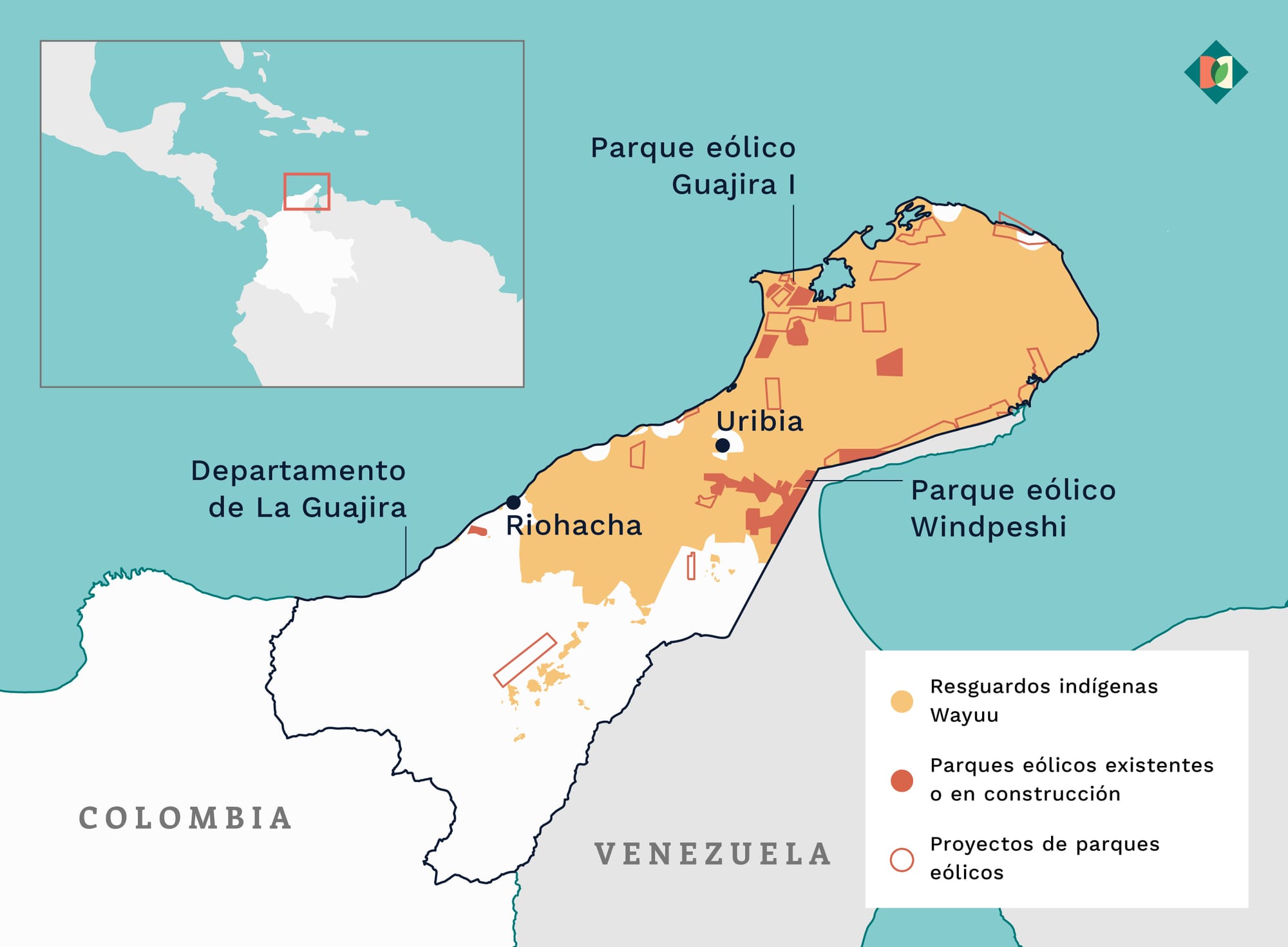 Mapa da Colômbia