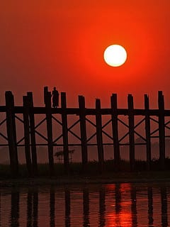 burma sunset