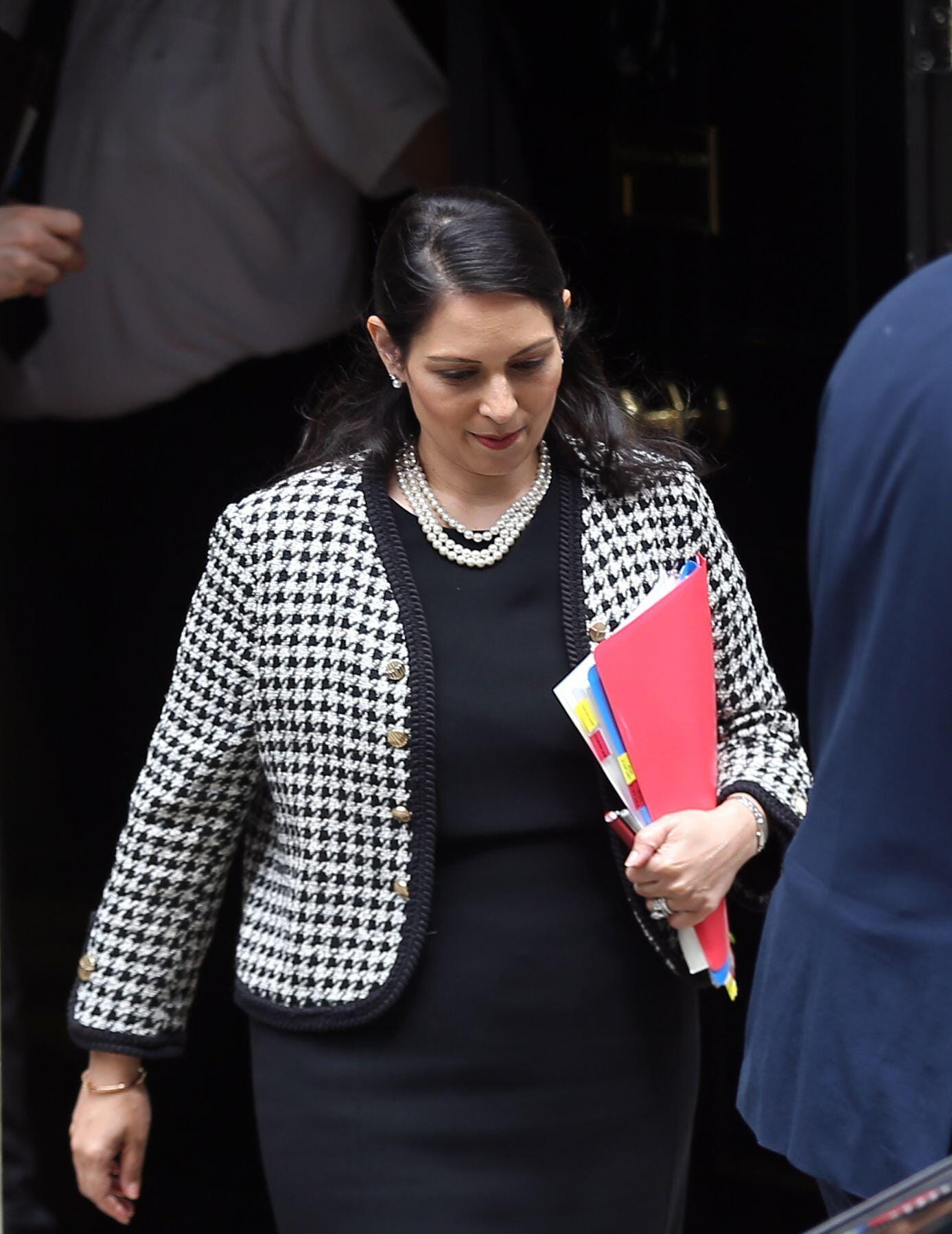 UK Home Secretary PRITI PATEL is seen leaving 10 Downing Street