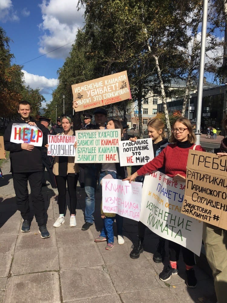 Global climate strike Novosibirsk 2019