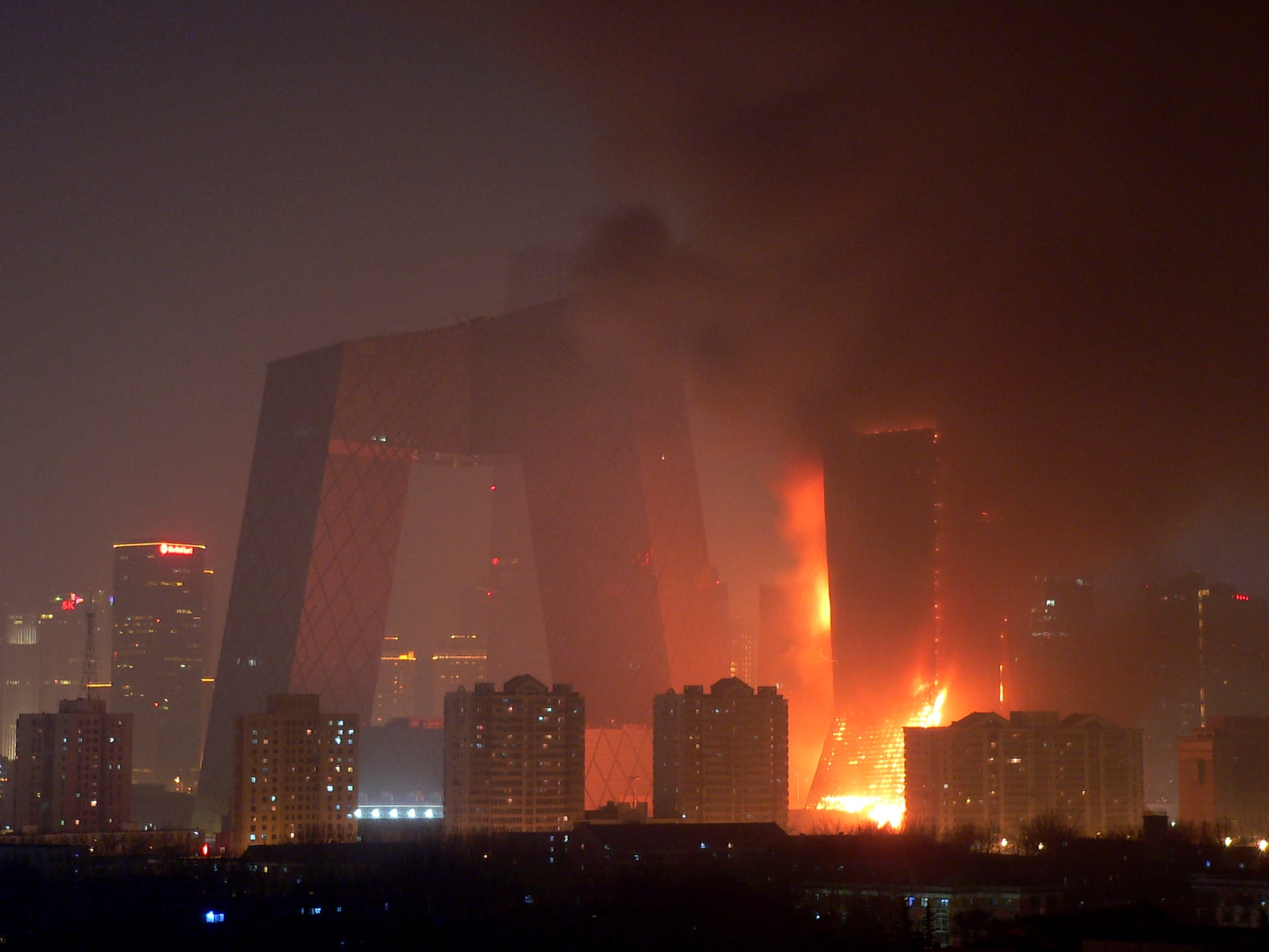 CCTV new headquarters Fire by WiNG on WikiCommons