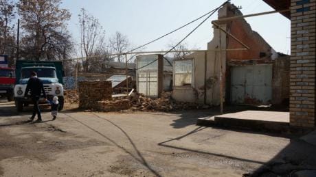 The destruction of the Sidorchuks' building. Source: Nazim Sidorchuk.