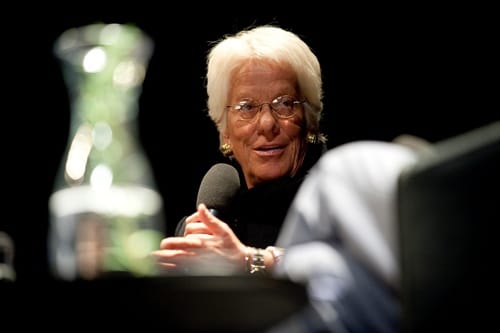Copyright / Hélène Tobler. Carla Del Ponte at the theatre La Comédie de Genève on 4 April 2011