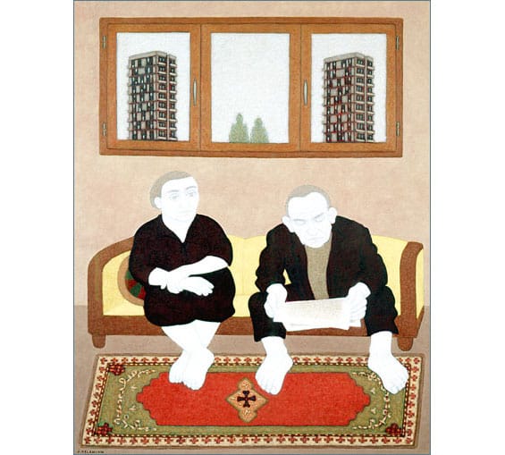 Grandfather and Grandmother in Their Tenement Apartment