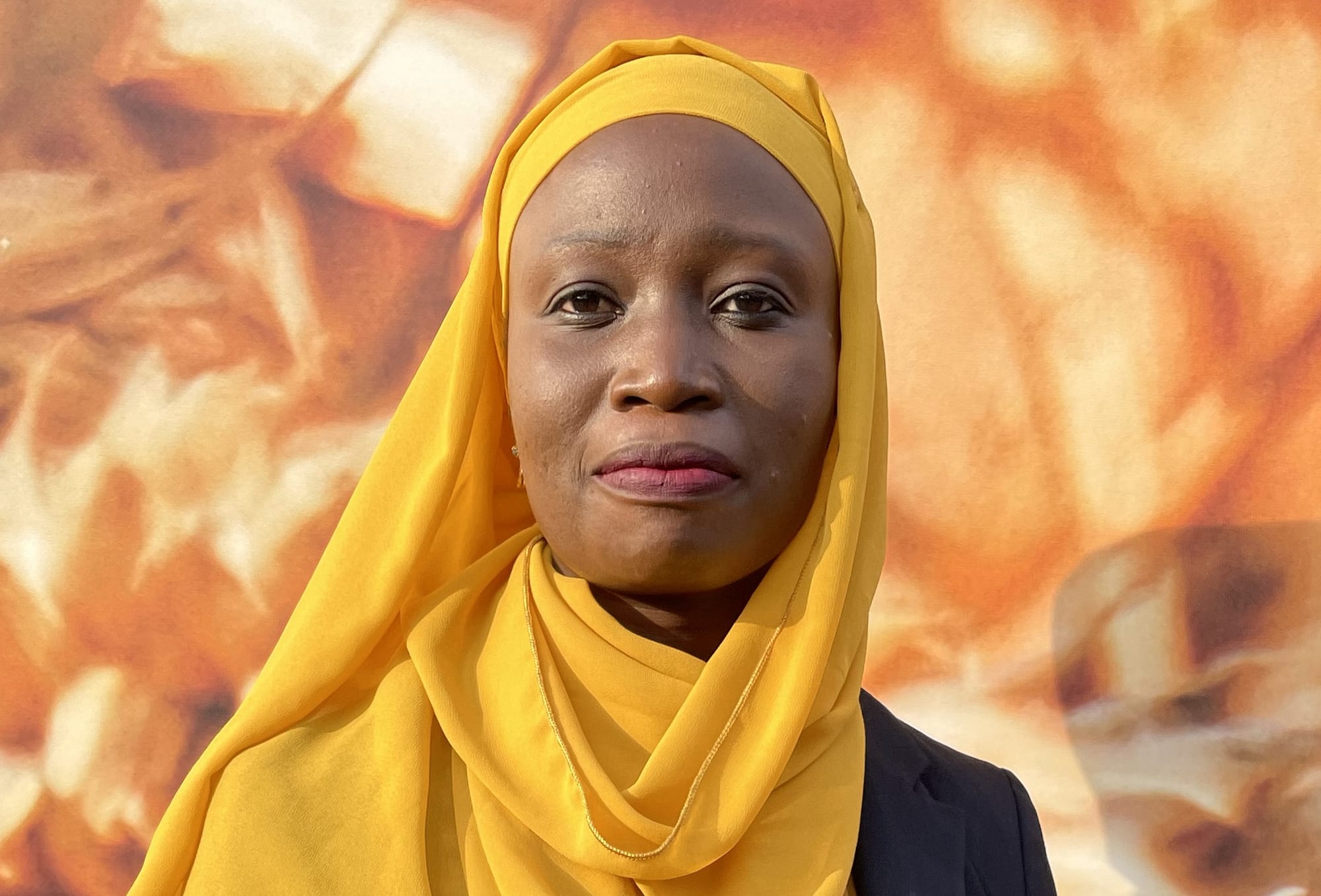 Mainouna Diouf at the Innovation Zone of COP27 (taken by Amelia Womack)