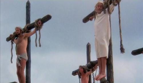 Monty Python: Always Look on the Bright Side of Life " If life seems jolly rotten, there's something you've forgotten..."