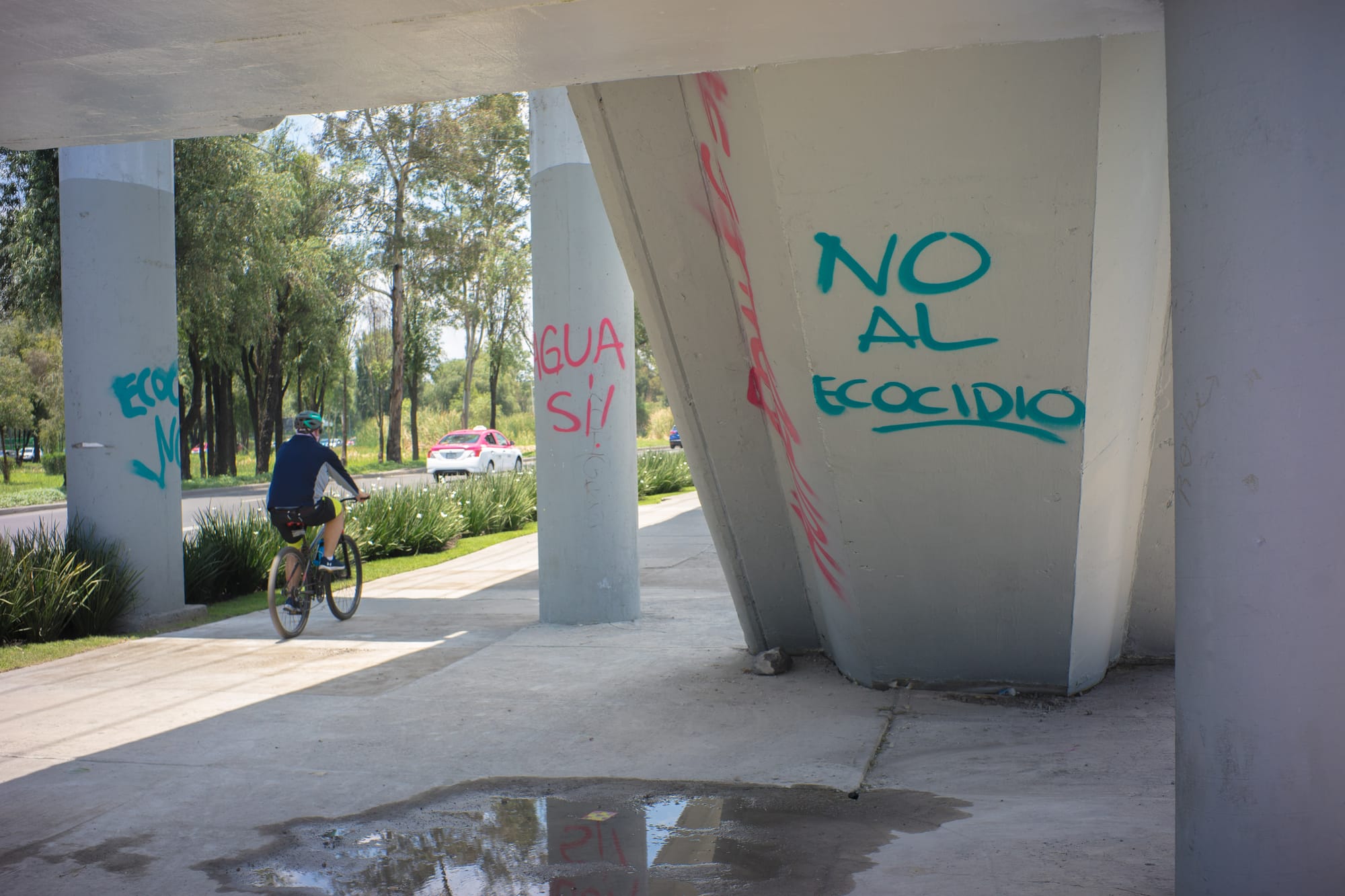 Pintas realizadas en uno de los puentes peatonales que cruzan el periférico a la altura del ANP.jpg