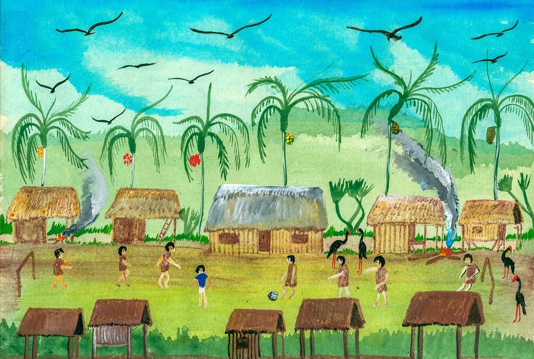 Representation of Alto Tamaya Saweto, a Peruvian community located on the border with Brazil