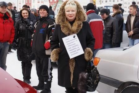 Sakhalin motorists' demo