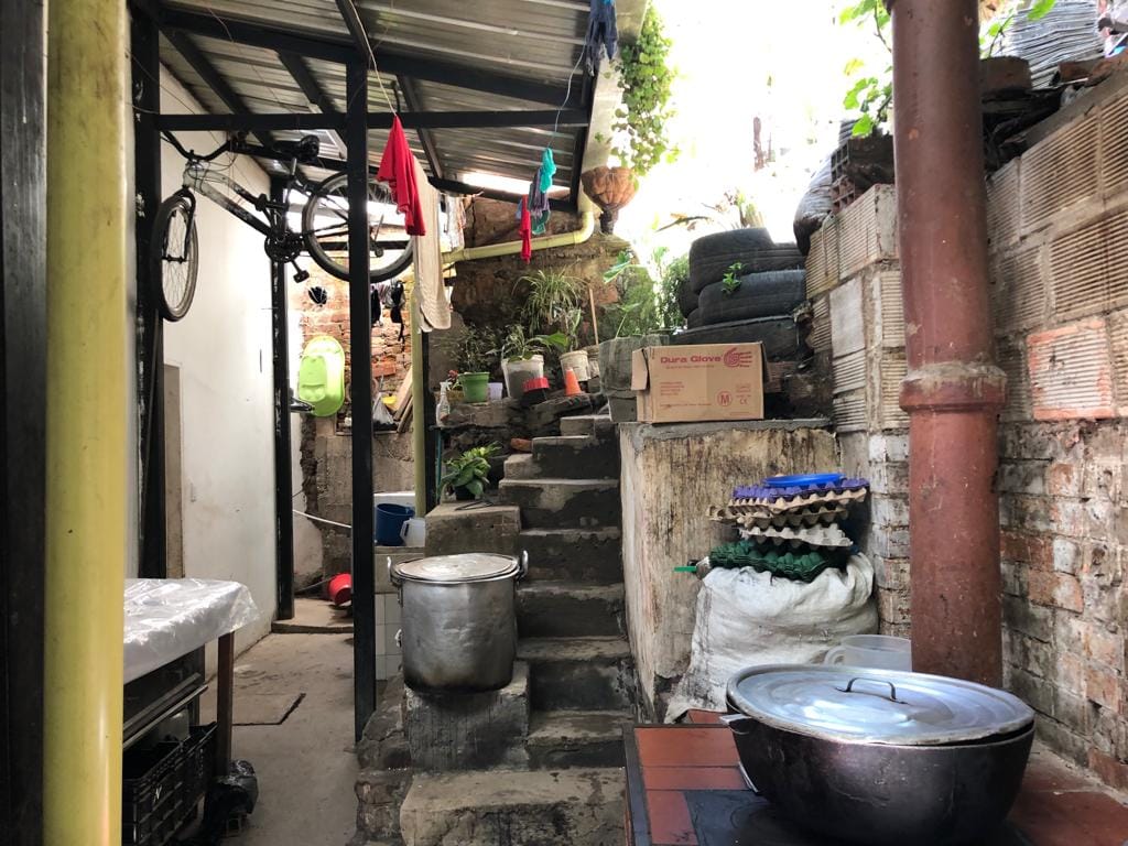 Cozinha da casa de Marta Duque