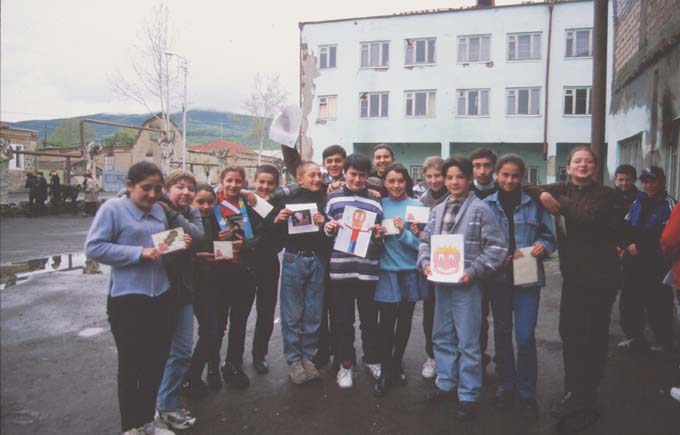 Youth Palace in Tskhinvali with children