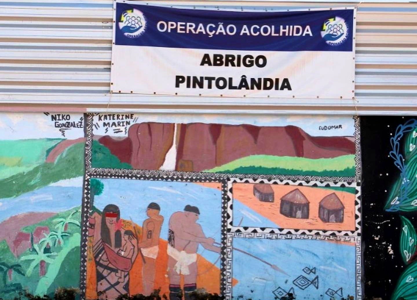 Entrada do Abrigo Pintolândia