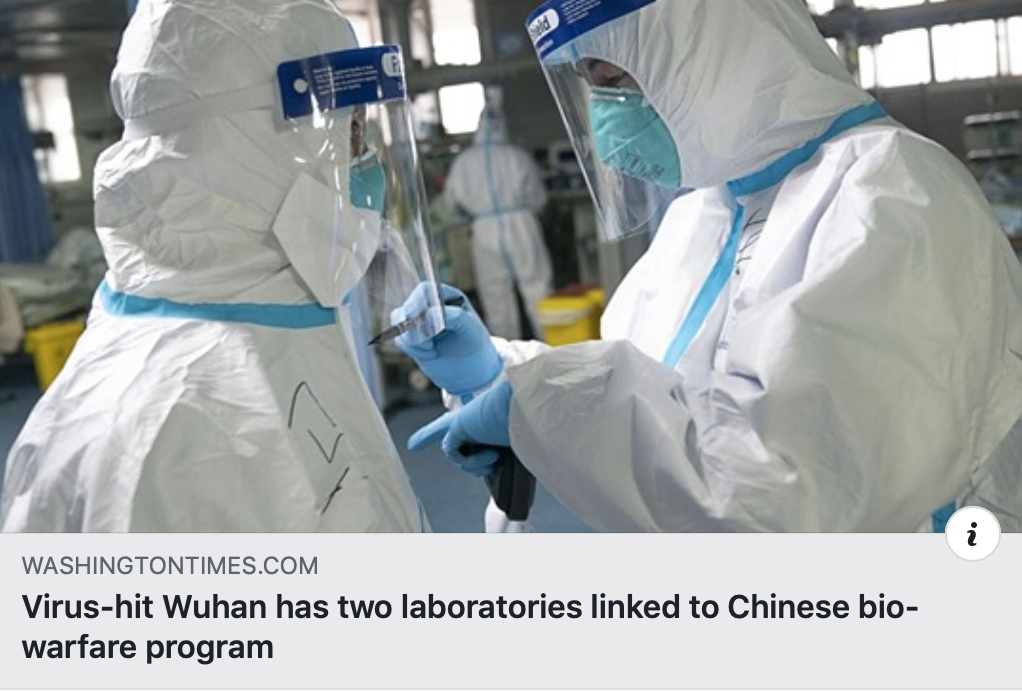 Coronavirus fake news story