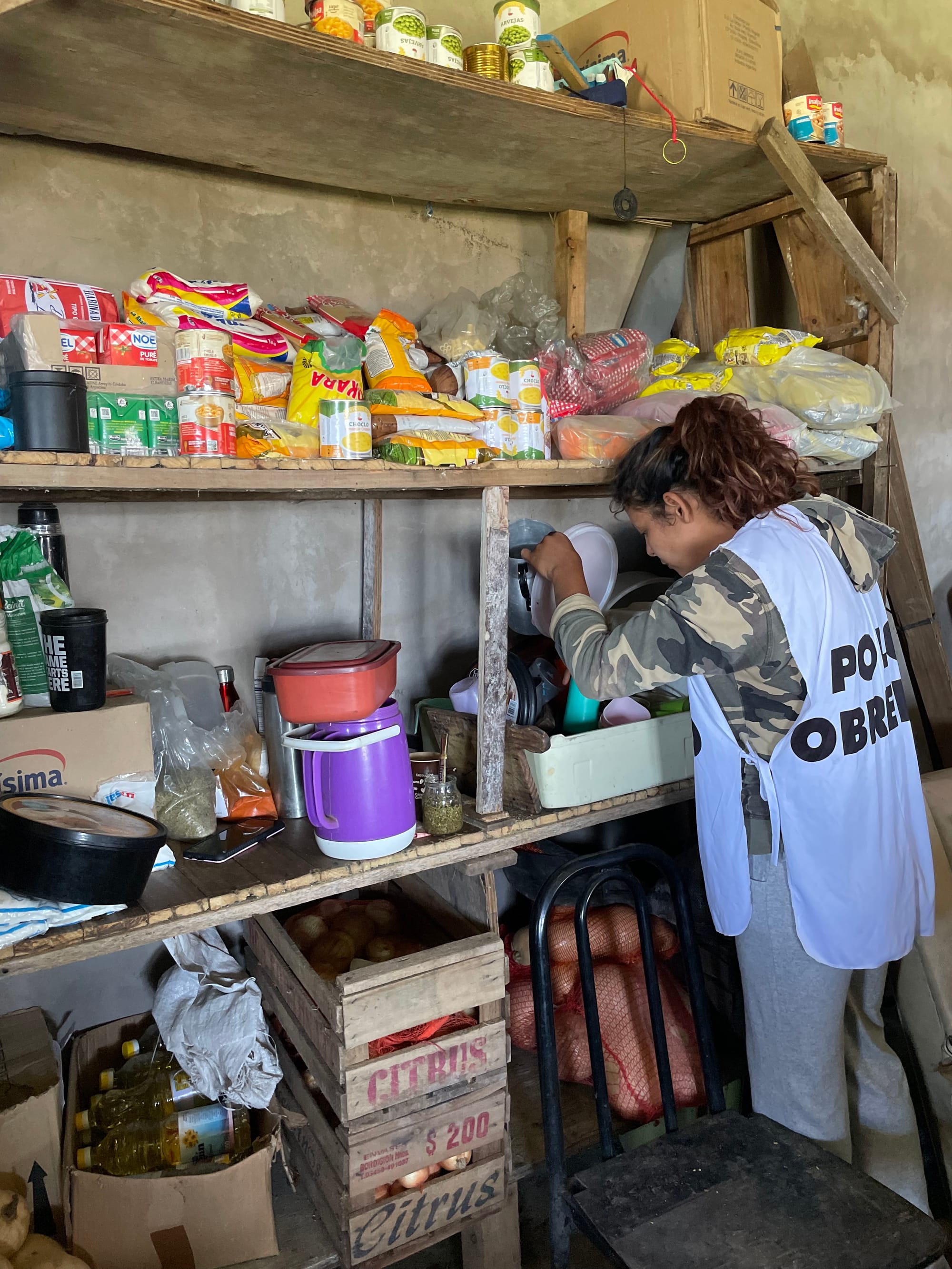 Soup kitchen supported by Polo Obrero in Gregorio de Laferrère, La Matanza, Buenos Aires province