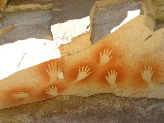 canyon of painted hands