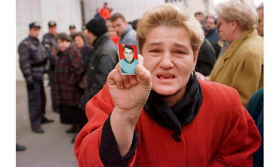 woman with photo