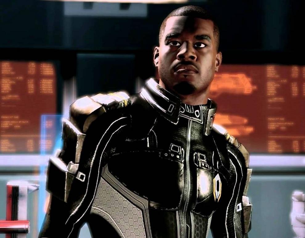 Screenshot of Jacob Taylor as he appears in Mass Effect 2