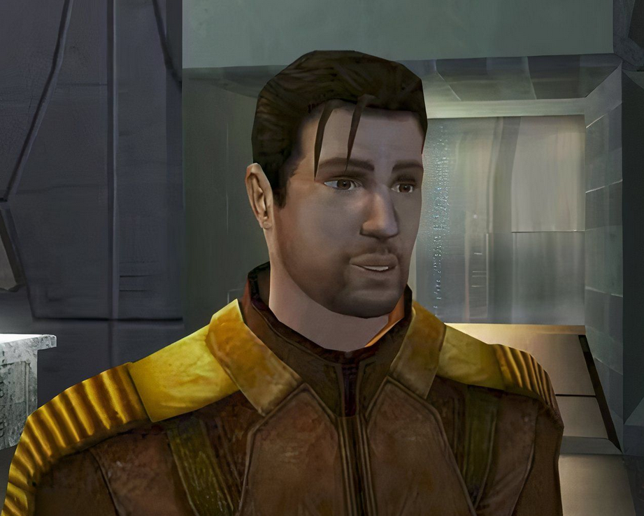 Screenshot of Carth Onasi from Knights of the Old Republic