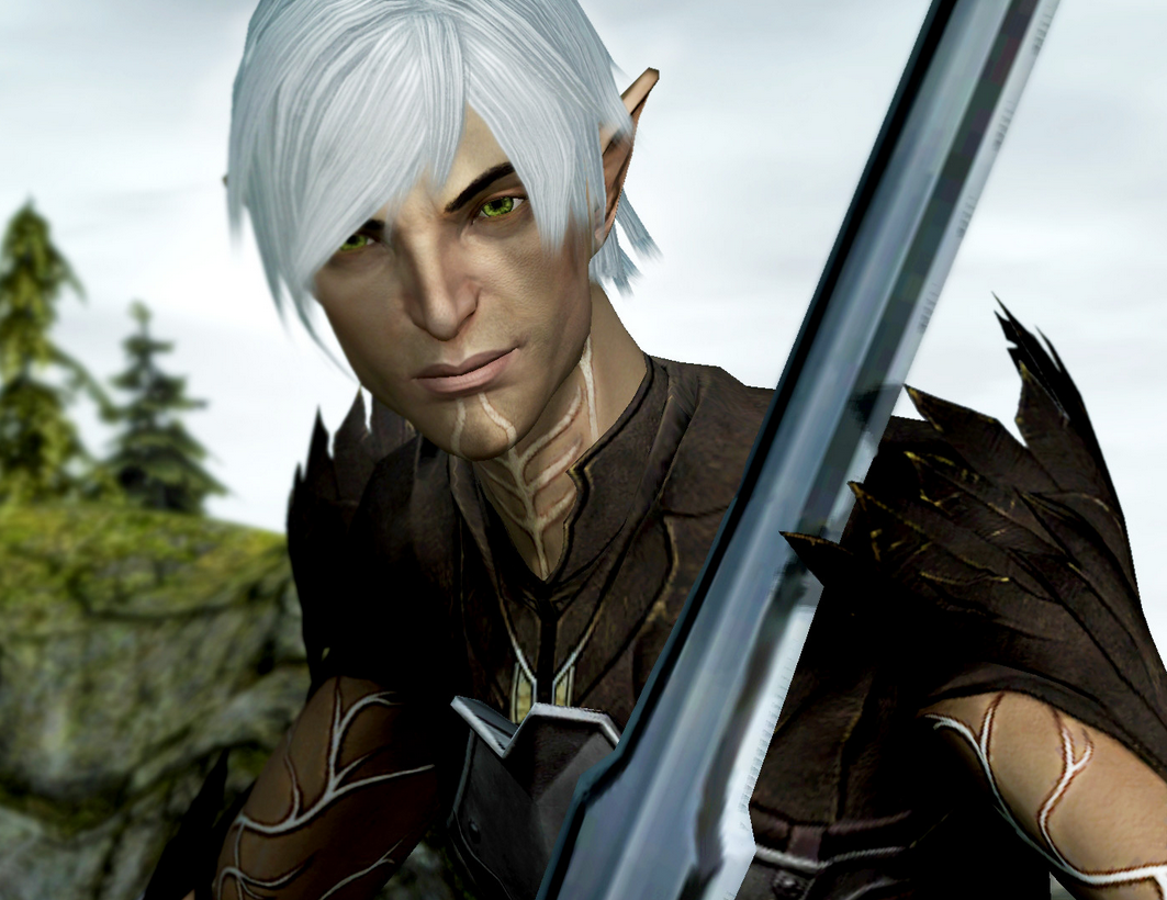 Screenshot of Fenris in Dragon Age 2
