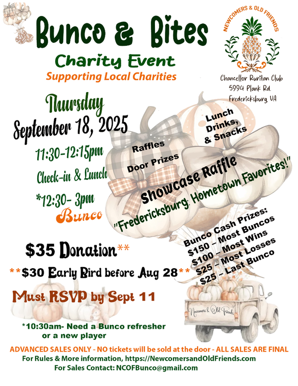 Newcomers and Old Friends: Bunco and Bites Charity Event Supporting Local Non-Profits