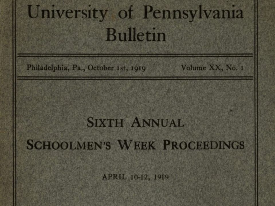 Sixth Annual Schoolmen's Week Proceedings