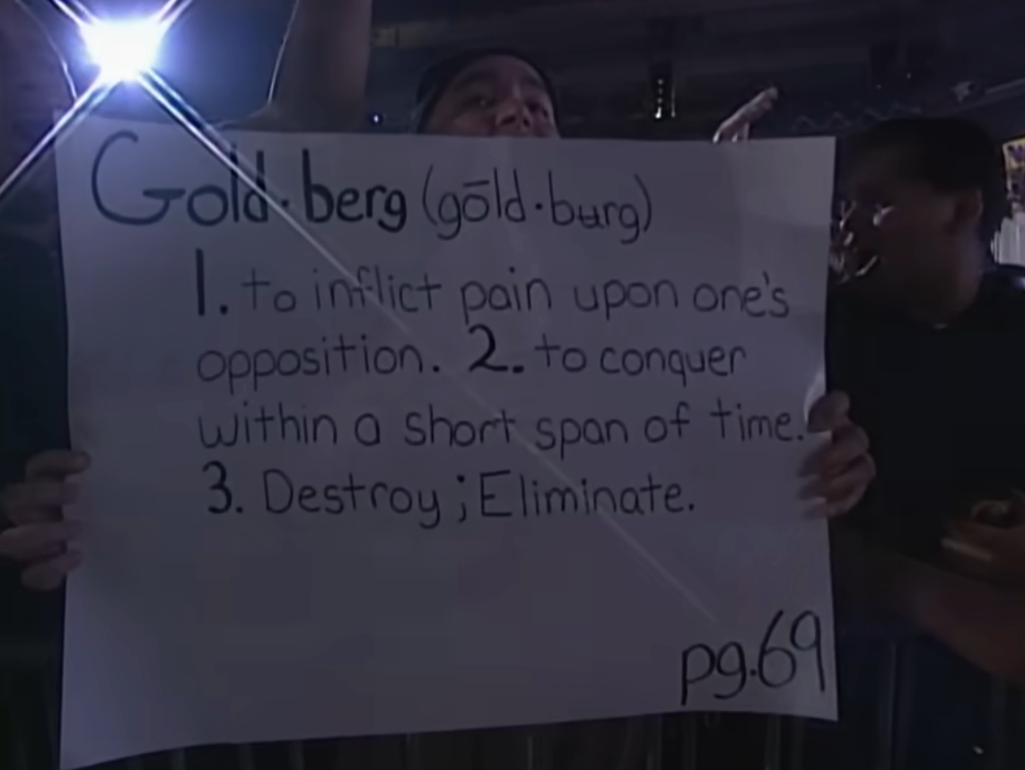 See Page 69 of Your Dictionary For the Definition of "Goldberg" | WCW Monday Nitro 2/2/98