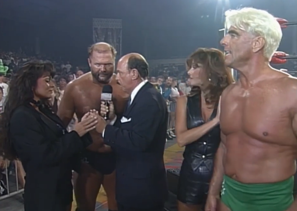 Arn Anderson Doesn't Like It When You Ogle the Women - WCW Monday Nitro 8/26/96
