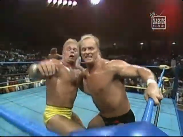 Ricky Steamboat & Shane Douglas vs. The Hollywood Blondes Riff on the WCW Tag