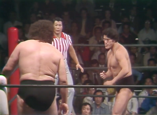 Against André the Giant, Antonio Inoki Chops Down a Mountain