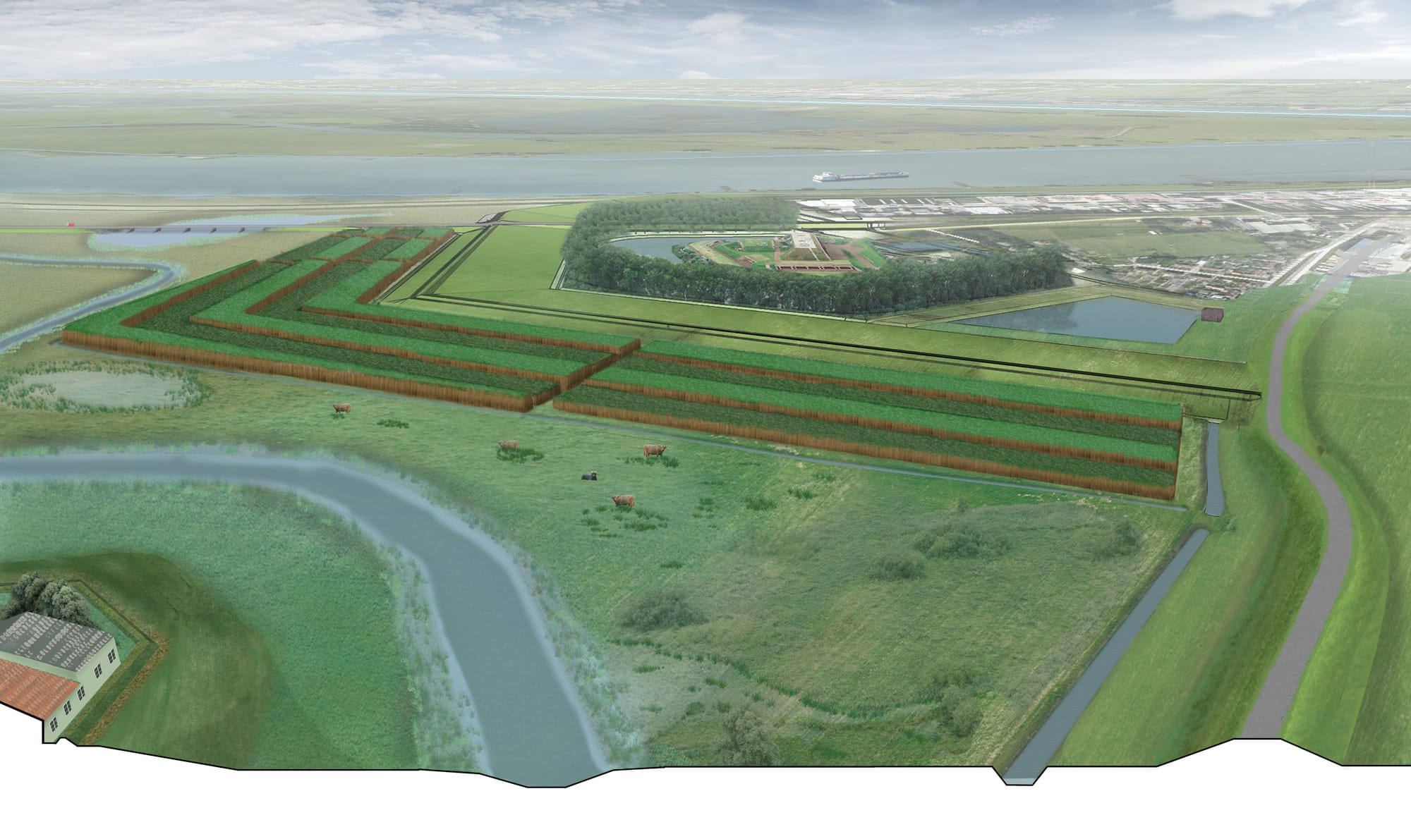 Aangepaste artist impression Grienddijk