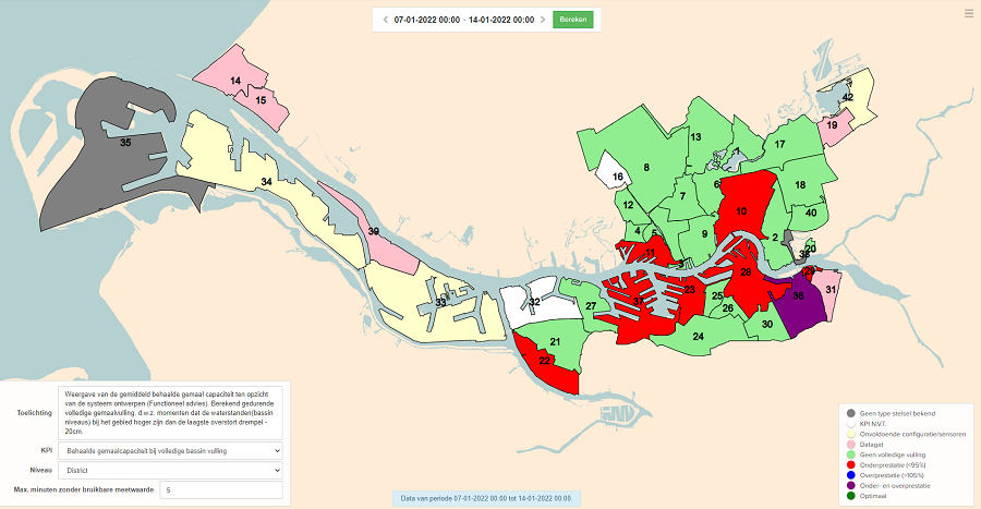 Beeld van watersysteem Rotterdam