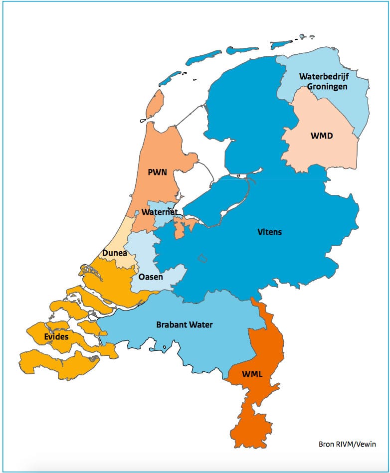 Drinkwaterbedrijven overzicht 2