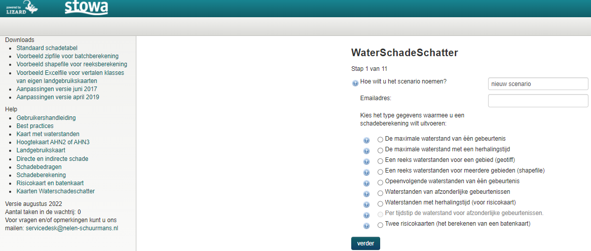 Figuur 2. Waterschadeschatter