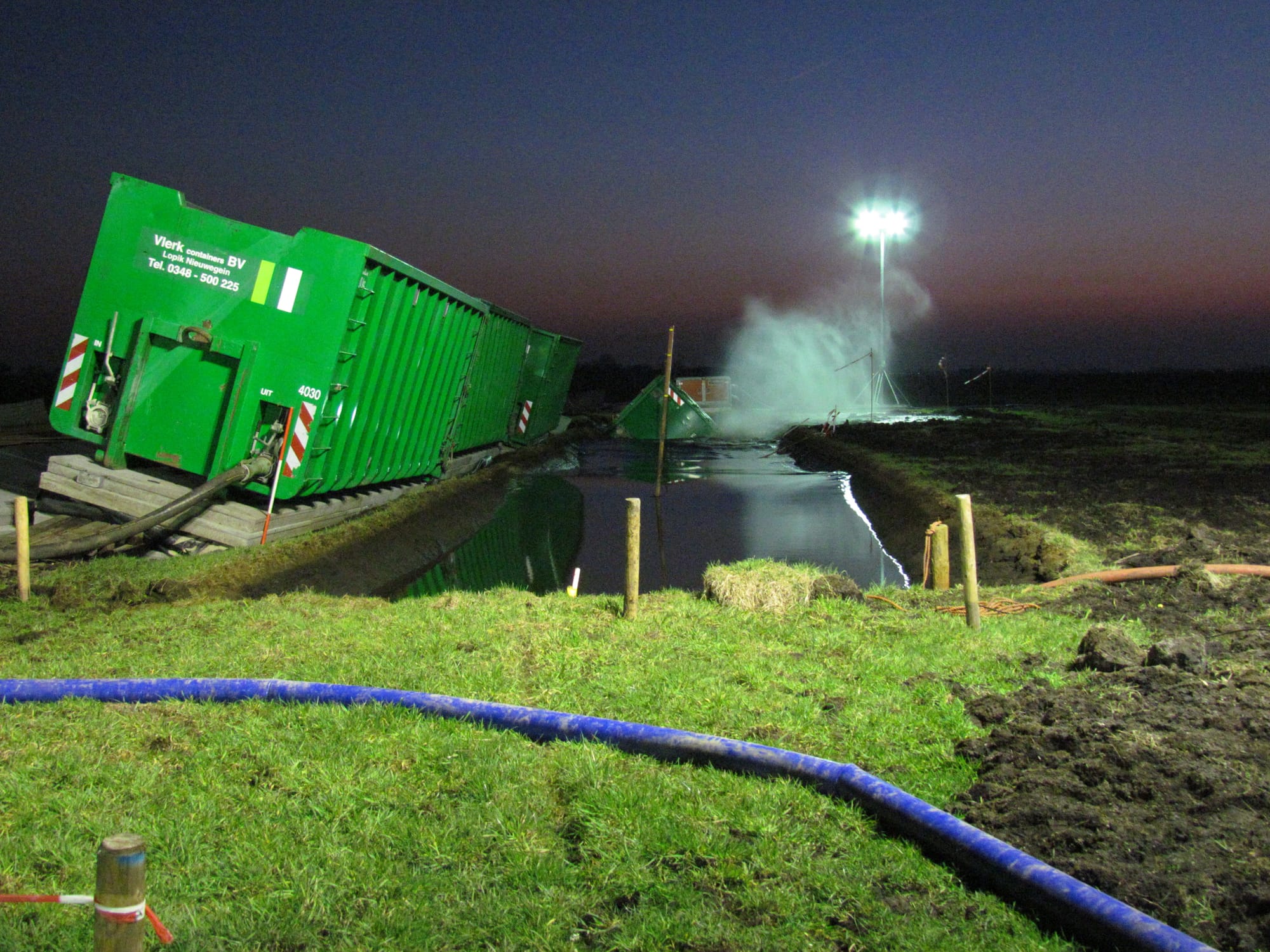 Foto 1 Veldproef tijdens bezwijken