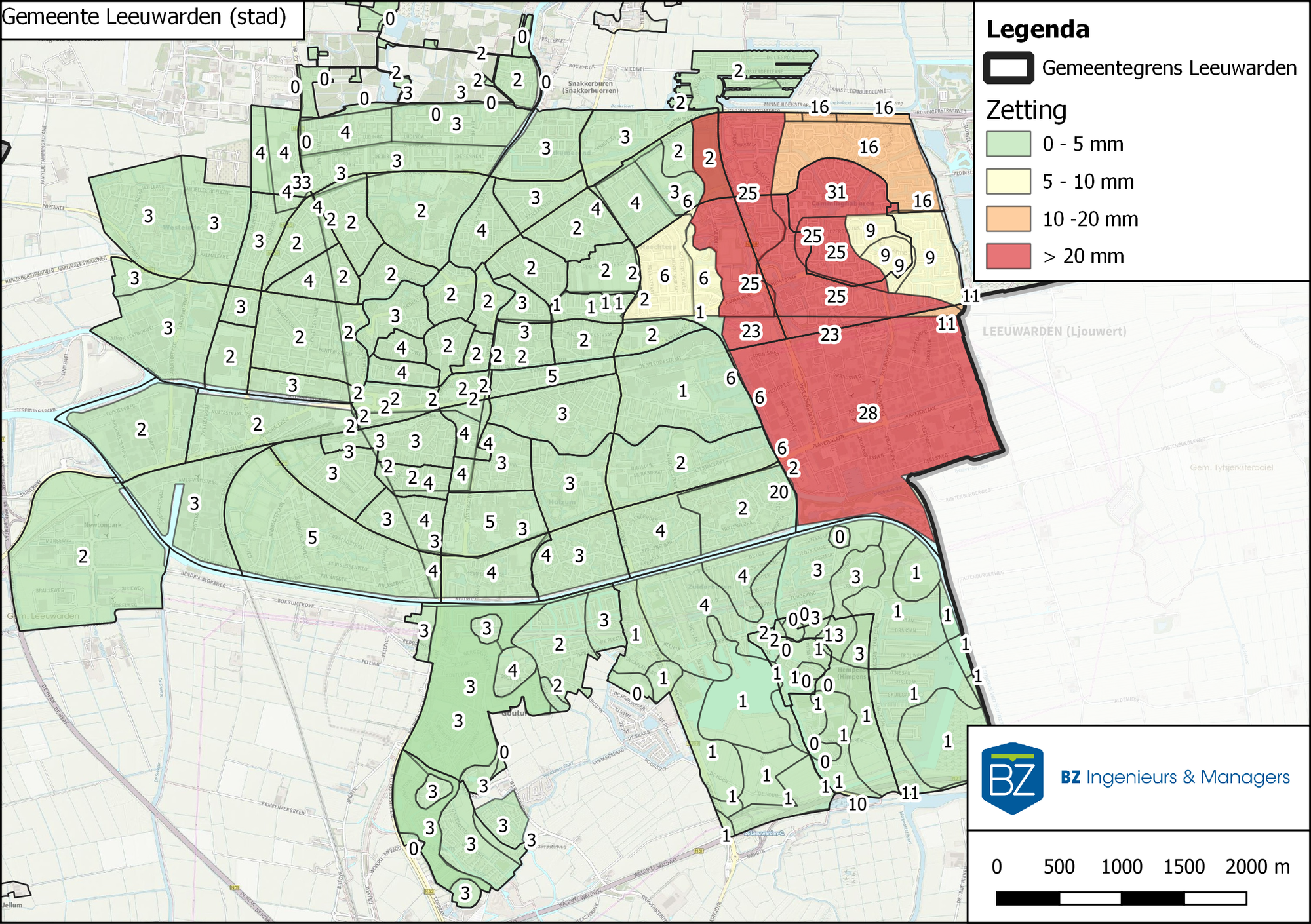 Leeuwarden stad zetting MKL